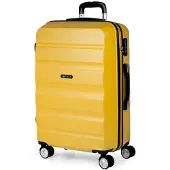 Itaca Unisex. T71660-06 4-Rad-Reisekoffer T71660 senf -61x44x26cm (OSFA), Lässig, ABS/Polykarbonat