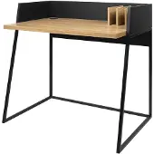 Happy Garden Schreibtisch aus Holz und Schwarz CHARLES