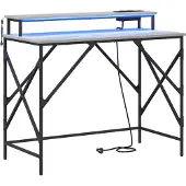 vidaXL Schreibtisch Graues Sonoma Holzwerkstoff 100 x 50 x 86,5 cm