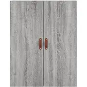 vidaXL Highboard Grau Sonoma 69,5x34x180 cm Holzwerkstoff