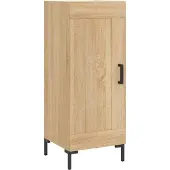 vidaXL Highboard Sonoma-Eiche 34,5x34x180 cm Holzwerkstoff