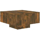 vidaXL Couchtisch Räuchereiche 60x60x31,5 cm Holzwerkstoff