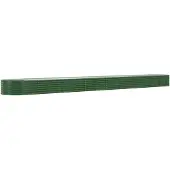 vidaXL Hochbeet Pulverbeschichteter Stahl 620x80x36 cm Grün 1179770