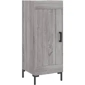 vidaXL Highboard Grau Sonoma 34,5x34x180 cm Holzwerkstoff 3199111