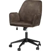 Die Möbelfundgrube Bürostuhl Drehstuhl höhenverstellbar Velours Optik anthrazit - OTTAWA