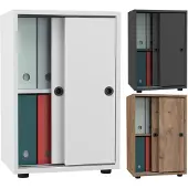 Hioshop Büroschrank Aktenschrank Ulas 2fach