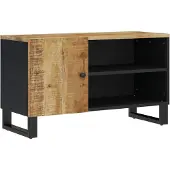 vidaXL TV-Schrank 80x33x46 cm Massivholz Mango & Holzwerkstoff