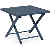 Natur24 Beistelltisch Taylor 43 x 36 x 44 cm Aluminium Blau