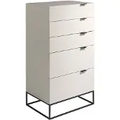 Angel Cerdá Chiffonier 7019 in Grau / Schwarz – (B)60 x (H)111 x (T)45 cm | Gr.: onesize