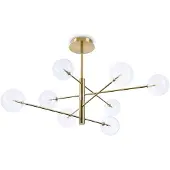 Ideal Lux Hängelampe Equinoxe, messing / gold, für Wohn- / Esszimmer, Metall, Pendelleuchte