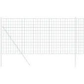 vidaXL Eurozaun Grün 1,4 x 10 m PVC-beschichtetes Eisen