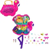 Mattel HJN76 - Polly Pocket - Spielset mit 26 Überraschungen, Flamingo-Party (HGC41)