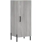 vidaXL Highboard Grau Sonoma 34,5x34x180 cm Holzwerkstoff