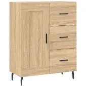 vidaXL Highboard Sonoma-Eiche 69,5x34x180 cm Holzwerkstoff