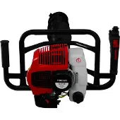 Monster Erdbohrer 52cc 3PS mit 3 Bohrern (10.2, 15.2, 20 cm) 80cm Länge und Verlängerungsstange