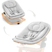 Hauck Eco 3-in-1 Babywippe für Hochstuhl, Light Grey