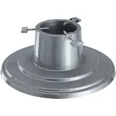 Kadax Weihnachtsbaumständer "Larmor", Christbaumständer mit Wasserbehälter, Baumhöhe bis 2m, Silber