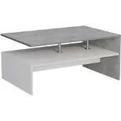 Vicco Couchtisch Amato Beton/Weiß 90 x 52.6 cm, Model 57831
