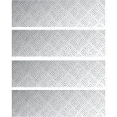 vidaXL Treppe Tritt Rechtwinklig 4 pcs Silber 70 x 20 cm Aluminium