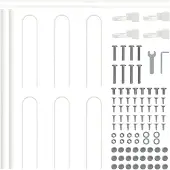 vidaXL Gartenzaun BOXTEL 5 stk. 8,5 x 0,6 m Pulverbeschichteter Stahl