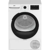 Beko D3H27493W, Freistehend, Frontlader, Wärmepumpe, Weiß, Drehregler, Rechts