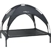 vidaXL Hundebett 104 x 86 x 84,5 cm Stahl Schwarz