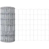 vidaXL Eurozaun 0,8 x 25 m PVC-beschichtetes Eisen