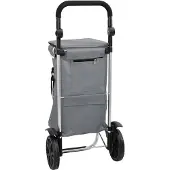vidaXL Einkaufswagen Grau 36,5 x 46,5 x 100,5 cm Oxford-stoff