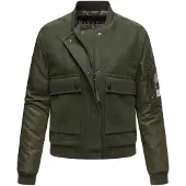 NAVAHOO Bomberjacke "Willstehaben 14" ohne Kapuze angesagte Collegejacke mit Ärmeltasche