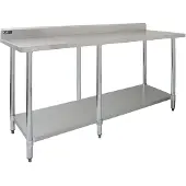 KuKoo 7FT Küche Arbeitstisch Catering Tisch kommerziellen Edelstahl Prep Oberfläche