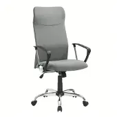 Songmics Chefsessel (1 St), Atmungsaktiver Netzbezug, Grau
