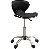 Helloshop26 - Schwarzer Bürostuhl/Schreibtischstuhl/Computerstuhl aus Kunstleder