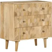 vidaXL Schubladenschrank 70x35x70 cm Massivholz Mango