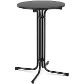 Helloshop26 Stehtisch klappbar Durchmesser 70 cm schwarz 14_0002375