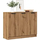 vidaXL Sideboard Artisan-Eiche 90,5x30x70 cm Holzwerkstoff