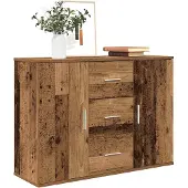 vidaXL Sideboard Altholz-Optik 90x29,5x65 cm Holzwerkstoff