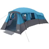 vidaXL Familienzelt mit Dach mit Speicher Blau 762 x 655 x 218 cm Taft