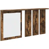 vidaXL Wandmontierter Kleiderständer Räuchereiche 85 x 10 x 45 cm 874487