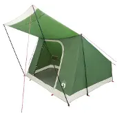 vidaXL Campingzelt mit Dach mit Speicher Grün 282 x 225 x 154 cm Taft