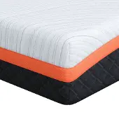 vidaXL Matratze Weiß und Schwarz 140 x 200 cm Jacquard-Stoff