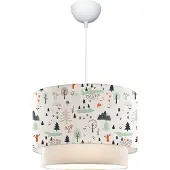 Helloshop26 Lustre Lampe Licht Hängendes Pendelleuchte Lurgan für Kinder E27 70 cm Baum-Motiv 03_0007547