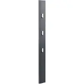 Helloshop26 Kleiderbügel Garderobe Wandkleiderhaken Wandpaneel 170 cm grau 03_0002144