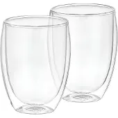 Cheffinger 2er Set Gläser 350ml Doppelwandig