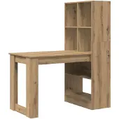 vidaXL Schreibtisch Artisan-Eiche Holzwerkstoff 122 x 67 x 145 cm