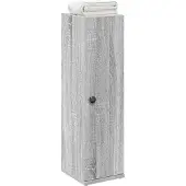vidaXL Badezimmerschrank mit Rollenhalter Grau Sonoma 20,5x22x72 cm
