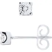 Diadema - Ohrringe mit Diamanten - Illusion - Weißgold