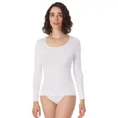 Schiesser T-Shirt "Luxury" runder, dezent schimmernder Halsausschnitt, langärmelig