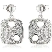 Orphelia Damen 925 Sterling Silber Tropfenohrringe - Silber ZO-5098