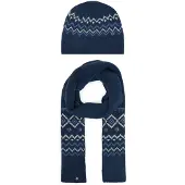 GUESS Set Schal und Mütze W5PZ18 Z3LQ0 Dunkelblau
