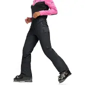 Maier Sports Skihose "Ronka 2.1", Damen, Gr. 50, Normalgrößen, schwarz, 100% Polyester, Hosen Skihose, Damen Schneehose, wind- und wasserdicht, 2 RV-Taschen, Regular Fit